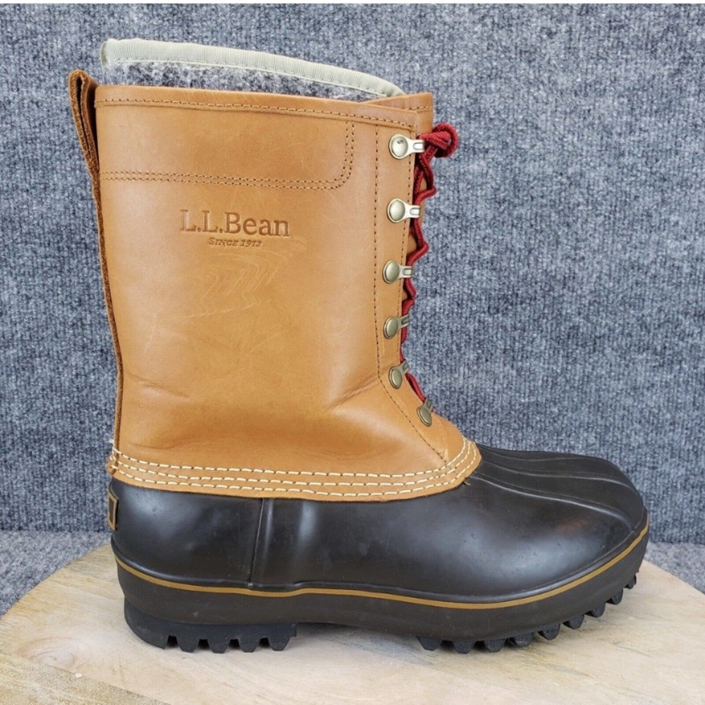 L.L. Bean Women's Size 9.5 Brown Vintage Insulated Maine Hunting Duck Boots